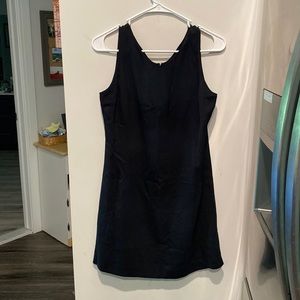 Ann Taylor Loft Black Zip Up Dress - 8 petite